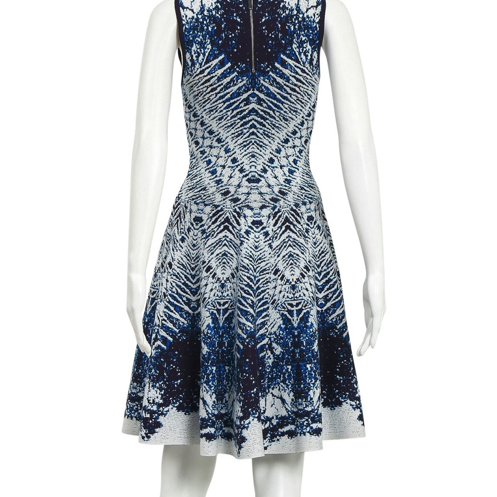 Karen Millen Blue Fit and Flare Mini Dress